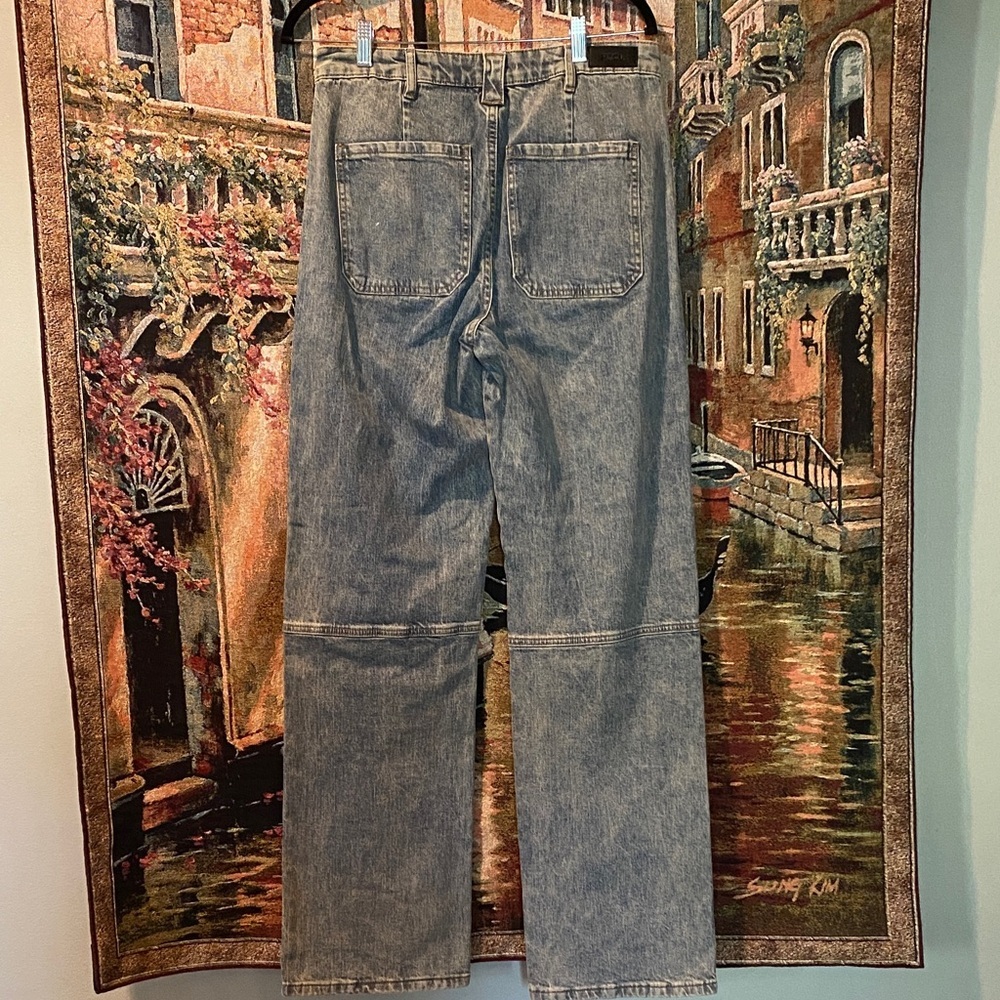 Nordstrom PTCL Women's Edgy Relaxed Fit Jeans in Washed Blue - Picture 3 of 7